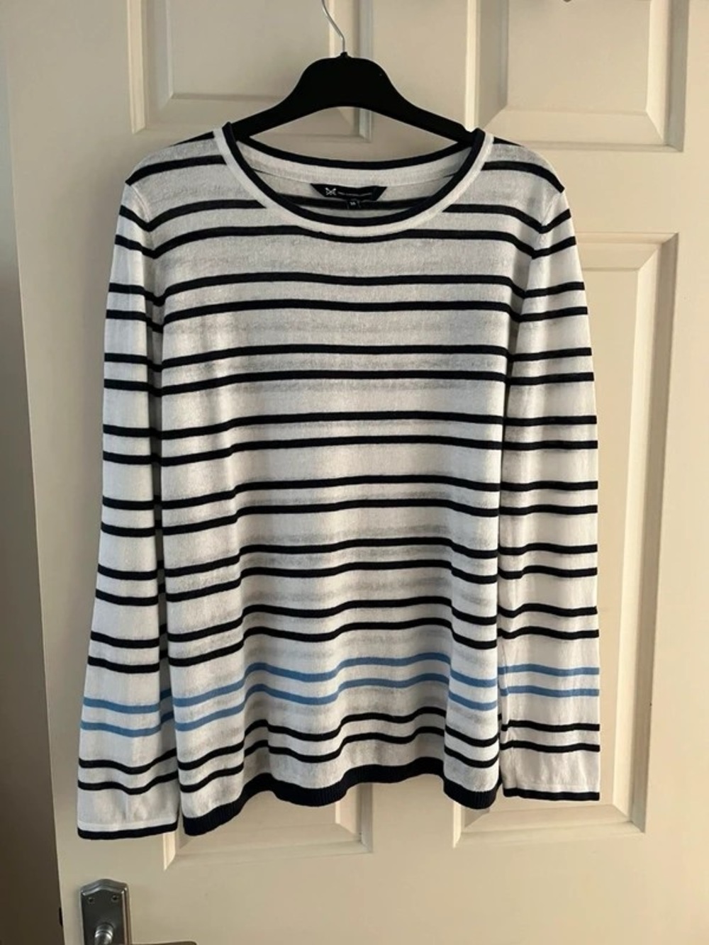 Striped long-sleeve T-shirt, size L